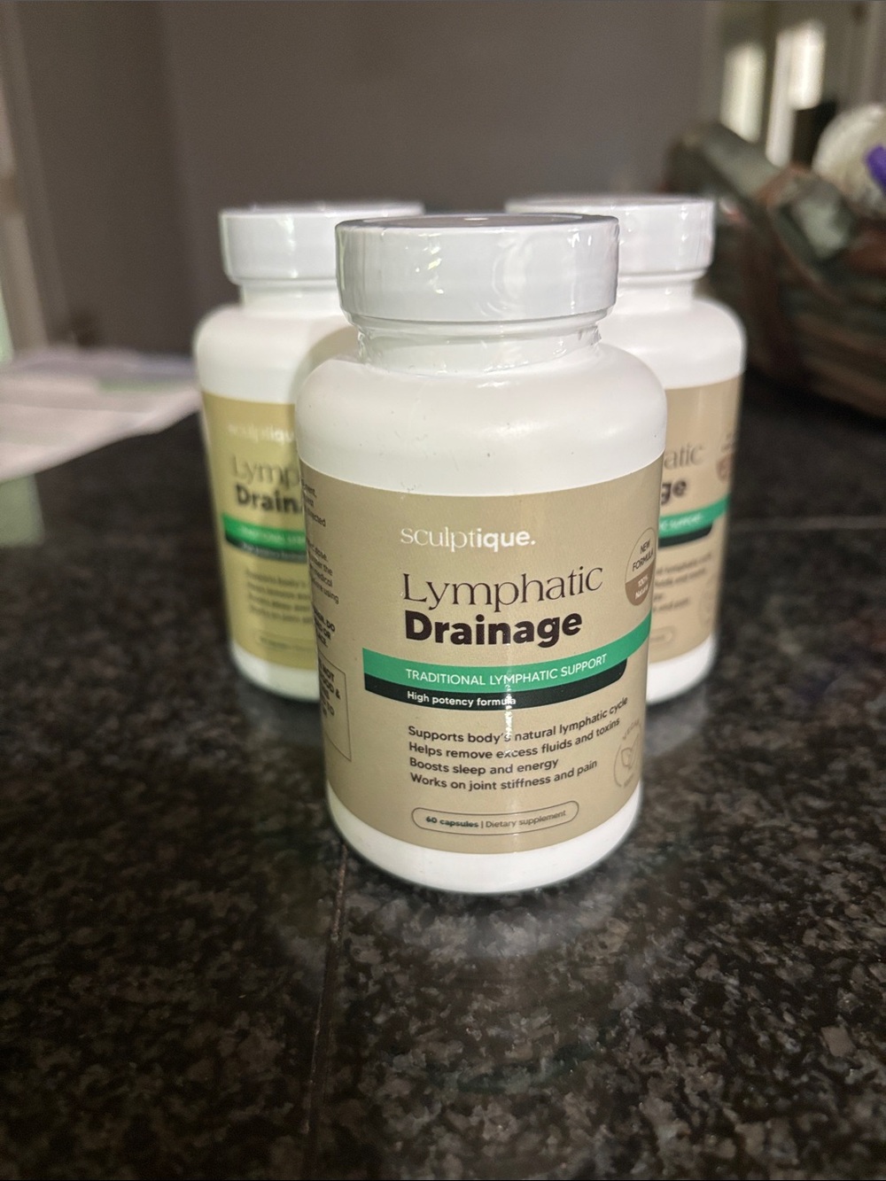 Sculptique Lymphatic Drainage Supplement (sealed bottle) 60 Caps